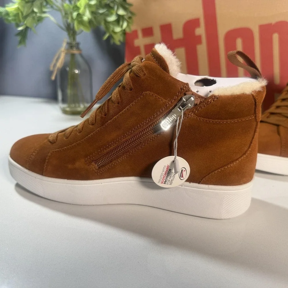 Fit Flop woman's Brown‎ High-Top Sneakers